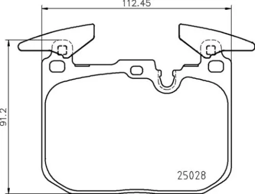ABS Brake Pad Set, disc brake (P 06 098)