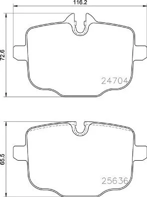 ABS Brake Pad Set, disc brake (P 06 101)