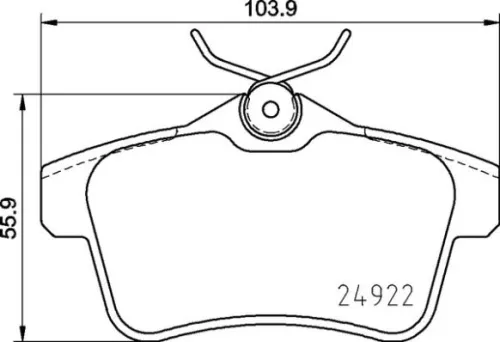 ABS Brake Pad Set, disc brake (P 06 102)