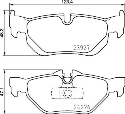 ABS Brake Pad Set, disc brake (P 06 105)