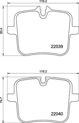 ABS Brake Pad Set, disc brake (P 06 109)