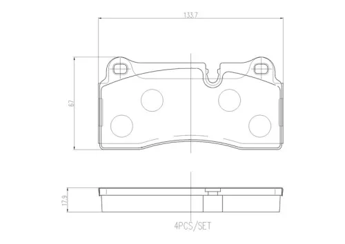 ABS Brake Pad Set, disc brake (P 06 111)
