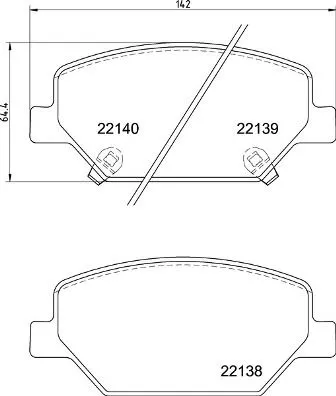 ABS Brake Pad Set, disc brake (P 07 007)