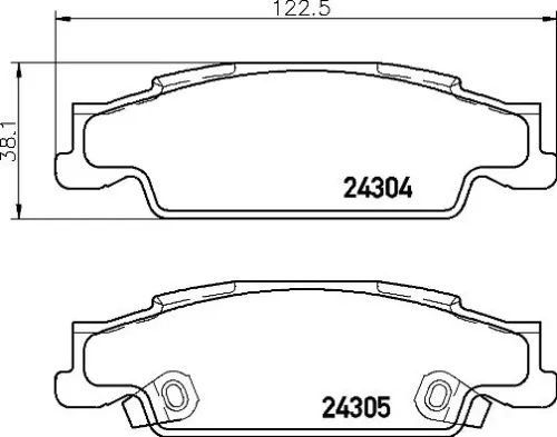 ABS Brake Pad Set, disc brake (P 09 007)