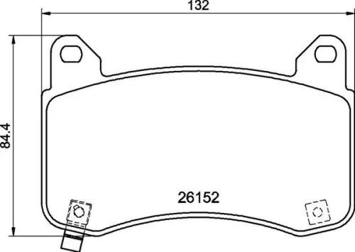 ABS Brake Pad Set, disc brake (P 09 029)