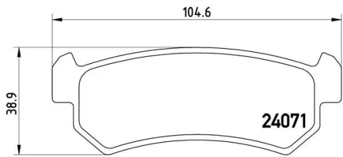 ABS Brake Pad Set, disc brake (P 10 001)