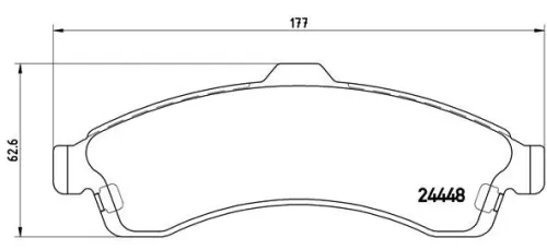 ABS Brake Pad Set, disc brake (P 10 009)