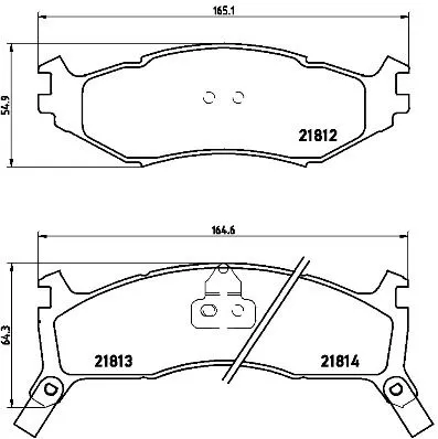 ABS Brake Pad Set, disc brake (P 11 006)