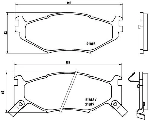 ABS Brake Pad Set, disc brake (P 11 007)