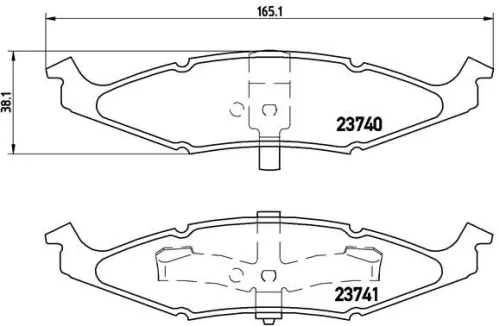 ABS Brake Pad Set, disc brake (P 11 009)