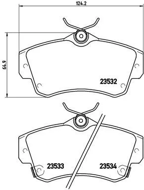 ABS Brake Pad Set, disc brake (P 11 012)