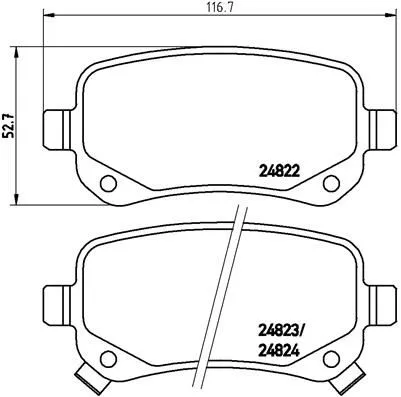 ABS Brake Pad Set, disc brake (P 11 021)