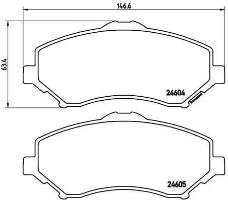 ABS Brake Pad Set, disc brake (P 11 022)