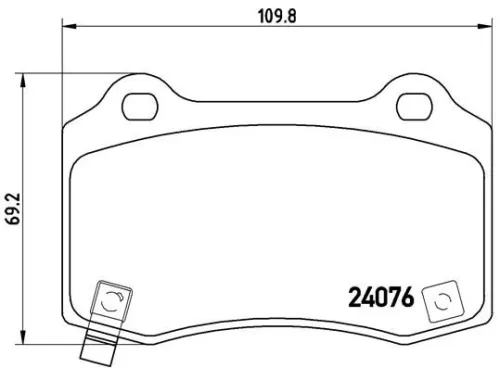 ABS Brake Pad Set, disc brake (P 11 024)