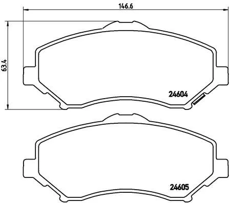 ABS Brake Pad Set, disc brake (P 11 025)