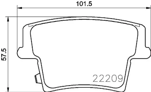 ABS Brake Pad Set, disc brake (P 11 040)
