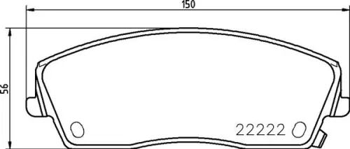 ABS Brake Pad Set, disc brake (P 11 041)