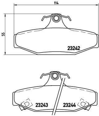 ABS Brake Pad Set, disc brake (P 15 004)