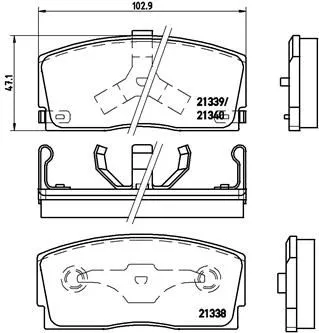 ABS Brake Pad Set, disc brake (P 16 005)