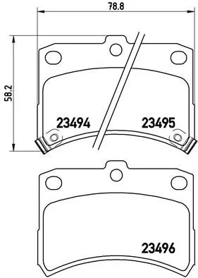 ABS Brake Pad Set, disc brake (P 16 009)