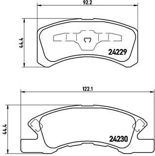 ABS Brake Pad Set, disc brake (P 16 011)
