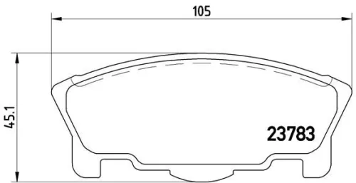 ABS Brake Pad Set, disc brake (P 16 014)