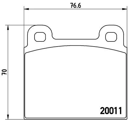 ABS Brake Pad Set, disc brake (P 23 001)