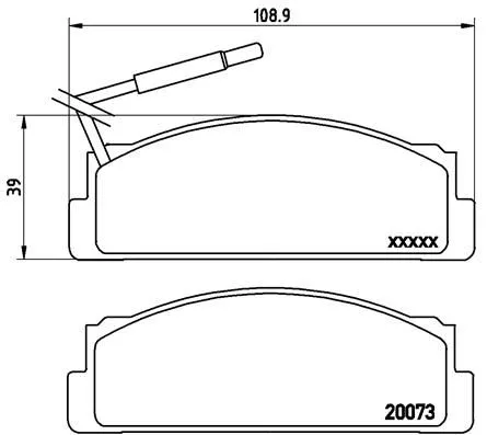 ABS Brake Pad Set, disc brake (P 23 005)