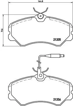 ABS Brake Pad Set, disc brake (P 23 023)