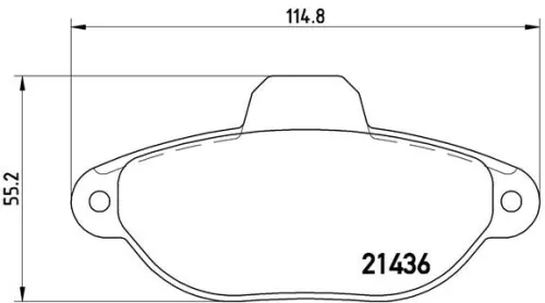 ABS Brake Pad Set, disc brake (P 23 060)