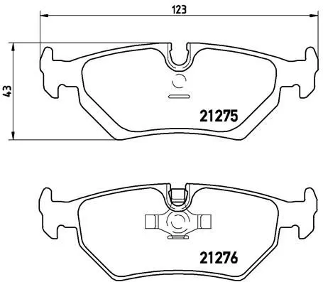 ABS Brake Pad Set, disc brake (P 23 062)