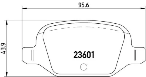 ABS Brake Pad Set, disc brake (P 23 064)