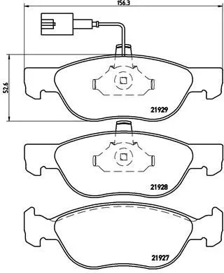 ABS Brake Pad Set, disc brake (P 23 070)