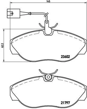 ABS Brake Pad Set, disc brake (P 23 083)
