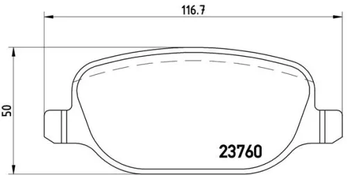 ABS Brake Pad Set, disc brake (P 23 089)