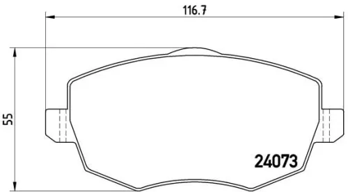 ABS Brake Pad Set, disc brake (P 23 094)