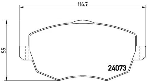 ABS Brake Pad Set, disc brake (P 23 095)