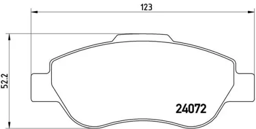 ABS Brake Pad Set, disc brake (P 23 097)