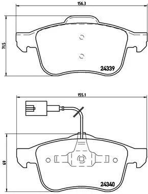 ABS Brake Pad Set, disc brake (P 23 103)