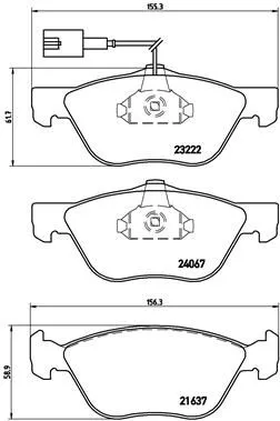 ABS Brake Pad Set, disc brake (P 23 112)