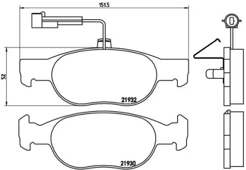 ABS Brake Pad Set, disc brake (P 23 113)