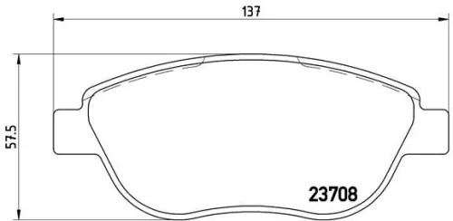 ABS Brake Pad Set, disc brake (P 23 119)