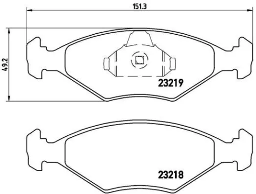 ABS Brake Pad Set, disc brake (P 23 124)