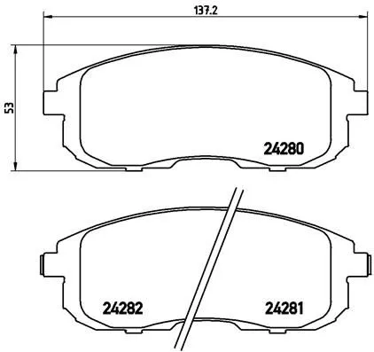 ABS Brake Pad Set, disc brake (P 23 126)