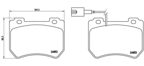 ABS Brake Pad Set, disc brake (P 23 129)