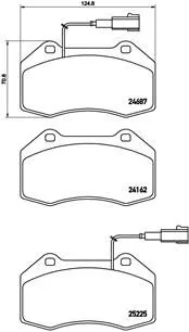 ABS Brake Pad Set, disc brake (P 23 139)