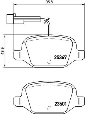 ABS Brake Pad Set, disc brake (P 23 146)