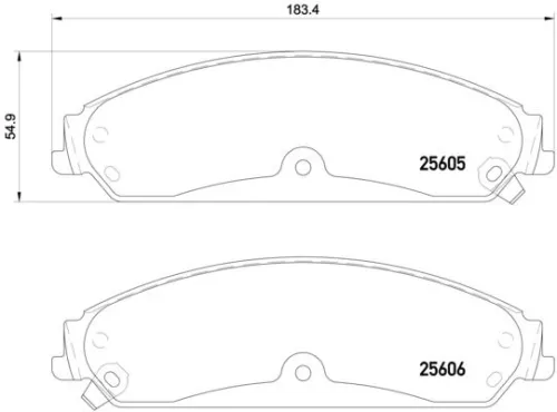 ABS Brake Pad Set, disc brake (P 23 149)