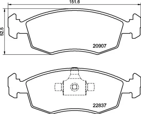 ABS Brake Pad Set, disc brake (P 23 192)