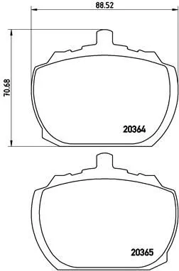 ABS Brake Pad Set, disc brake (P 24 004)